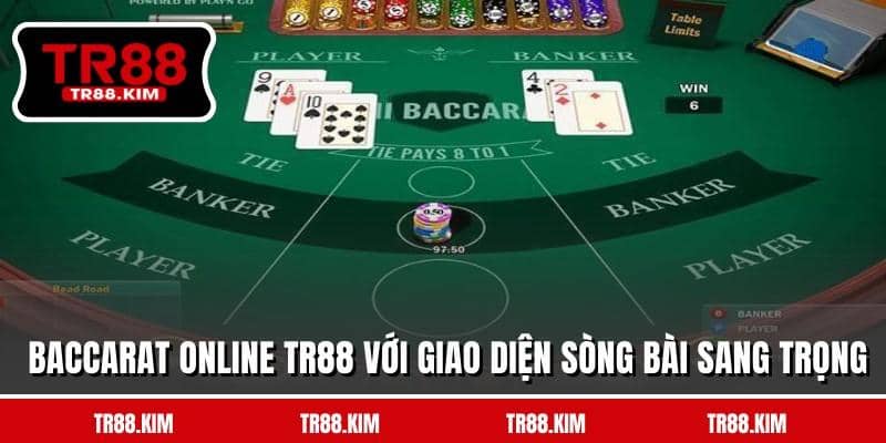 Baccarat online TR88 với giao diện sòng bài sang trọng Baccarat online TR88 với giao diện sòng bài sang trọng
